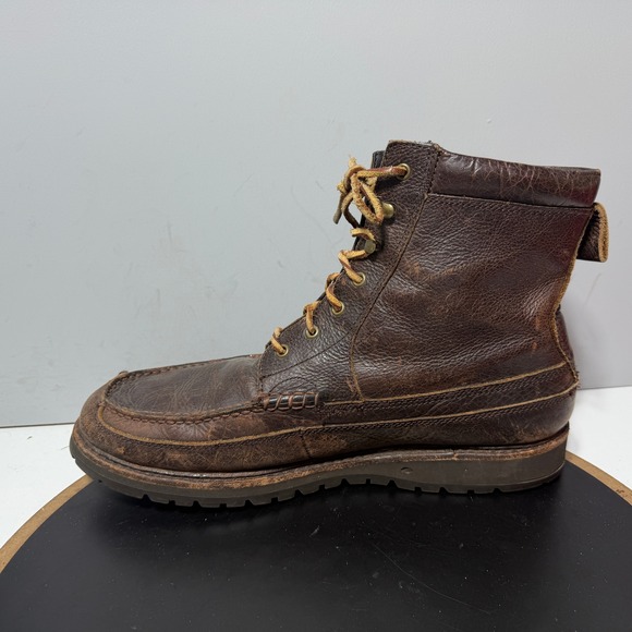 Polo Ralph Lauren Boot Men 13 D Moc Toe Willingcott Brown Leather Rugged Gorp main image 9